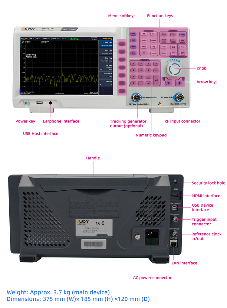 Signal Generator Spectrum Analyzer - Портативный анализатор спектра от 9 кГц