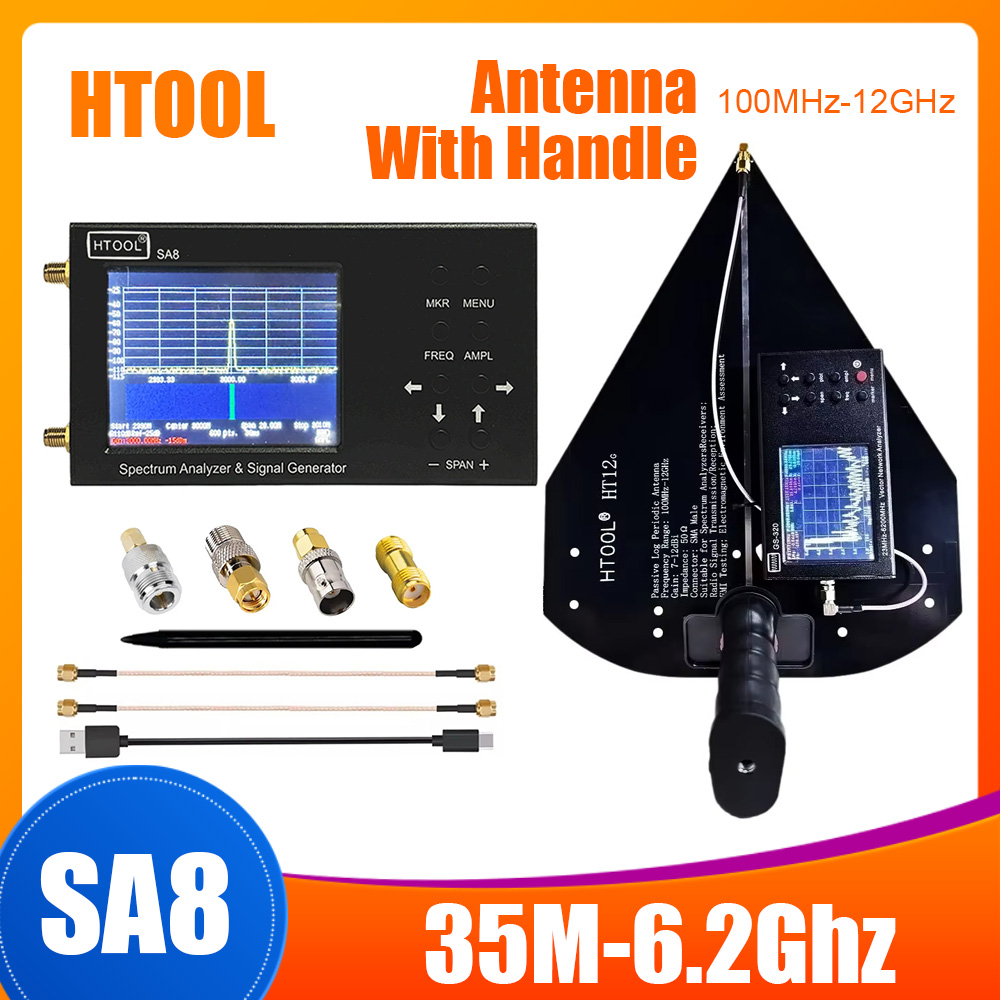Signal Generator Spectrum Analyzer - Анализатор спектра HTOOL SA8, 35–6,2 ГГц,