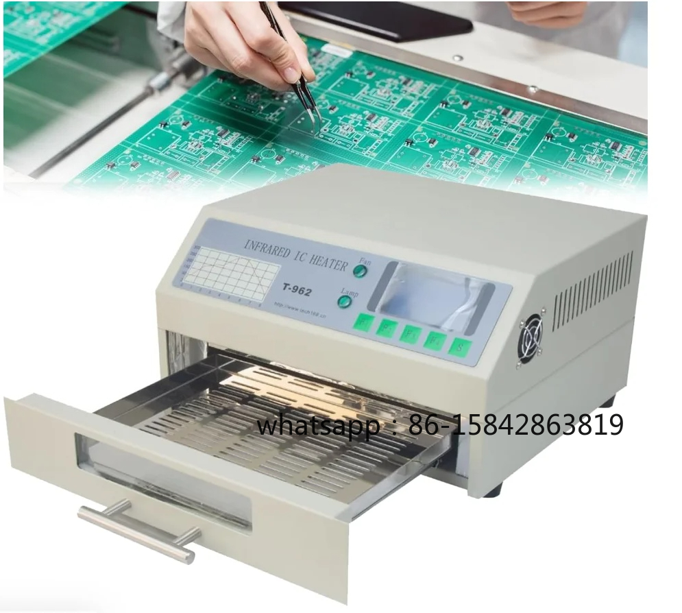 Reflow Oven Pcb T962 - Печь для пайки T962, 110В/220В, 800Вт,