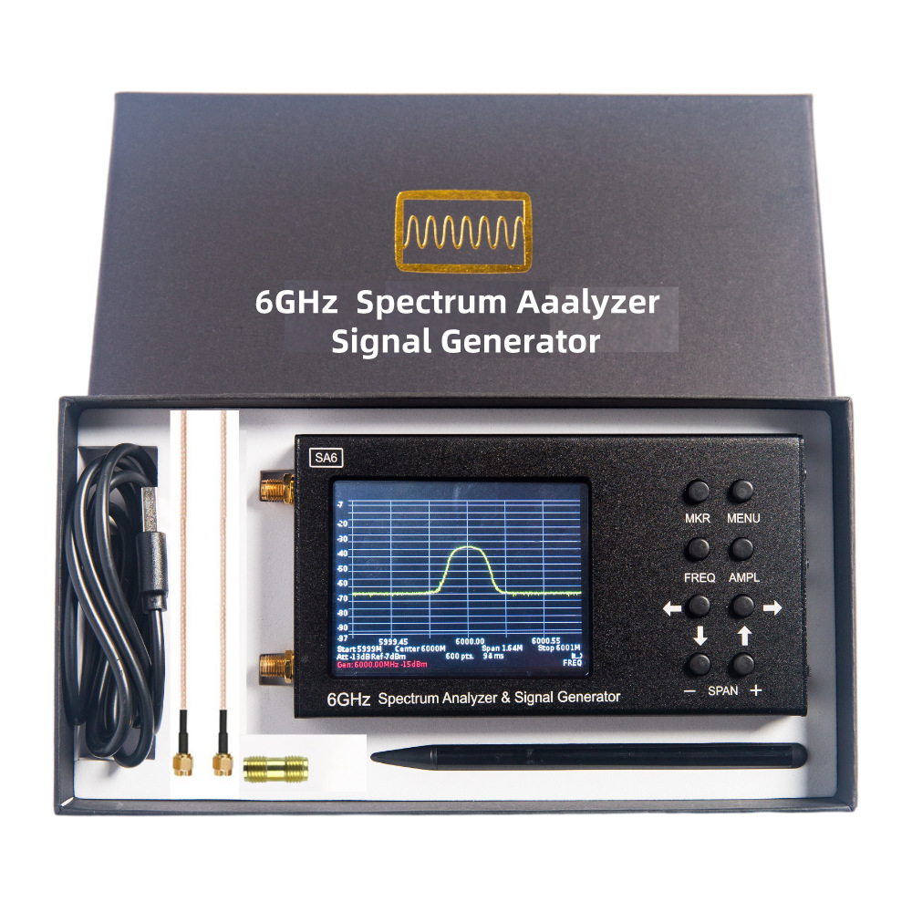 SA6 6ГГц Цифровой портативный  – обзор и цена Signal Generator Spectrum Analyzer