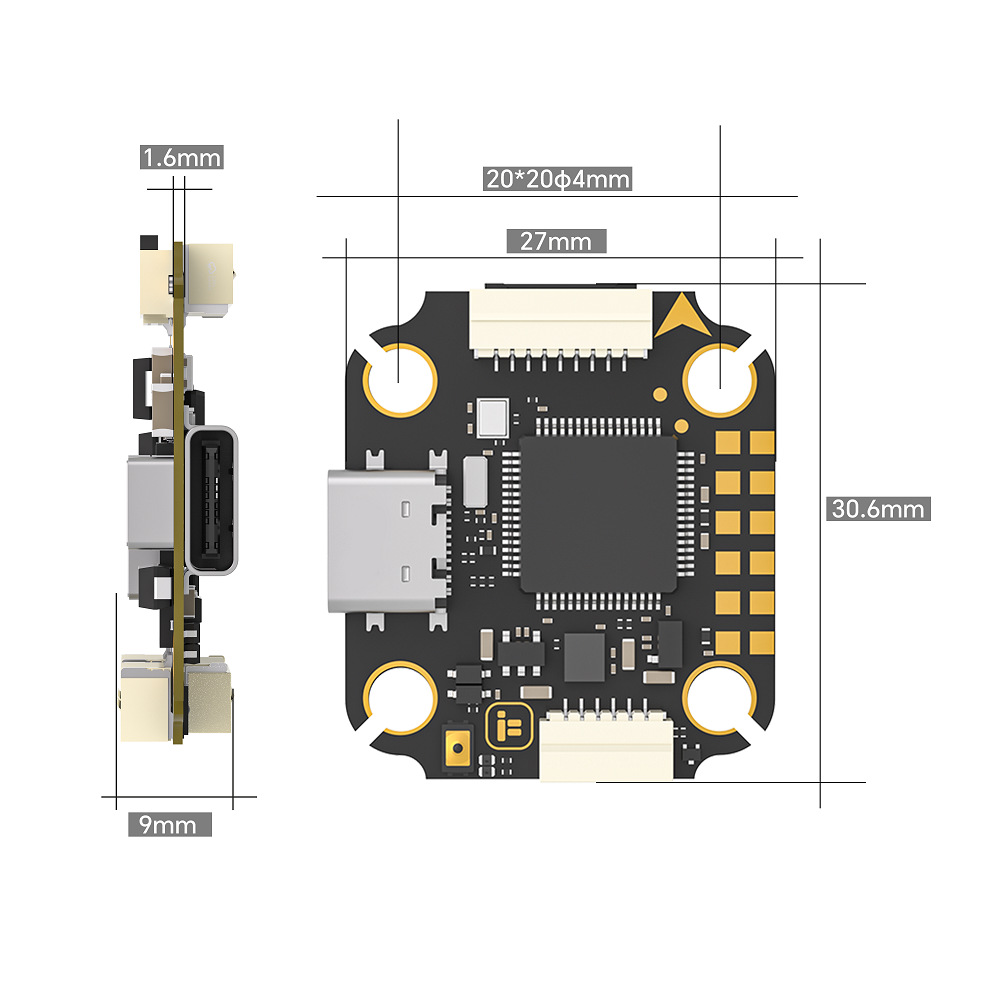 IFlight Borg F7 Mini Stack, по – обзор и цена Fpv Flight Controller F7 Stack 60A