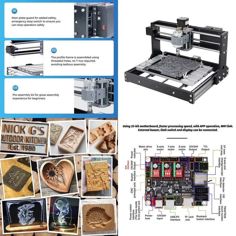 Настольный мини-фрезерный стан – обзор и цена Mini Laser Engraver Cnc Router