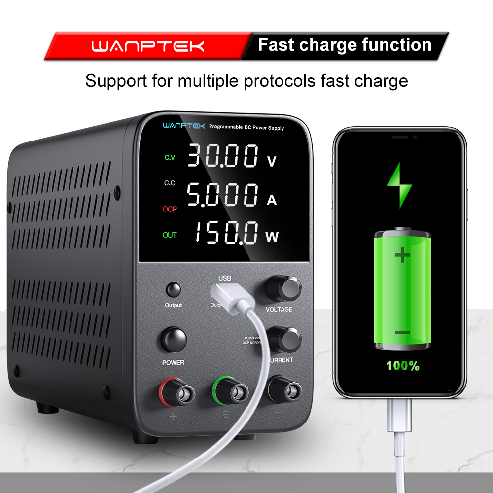 Wanptek Программируемый источн – обзор и цена Programmable Dc Power Supply 30V 10A