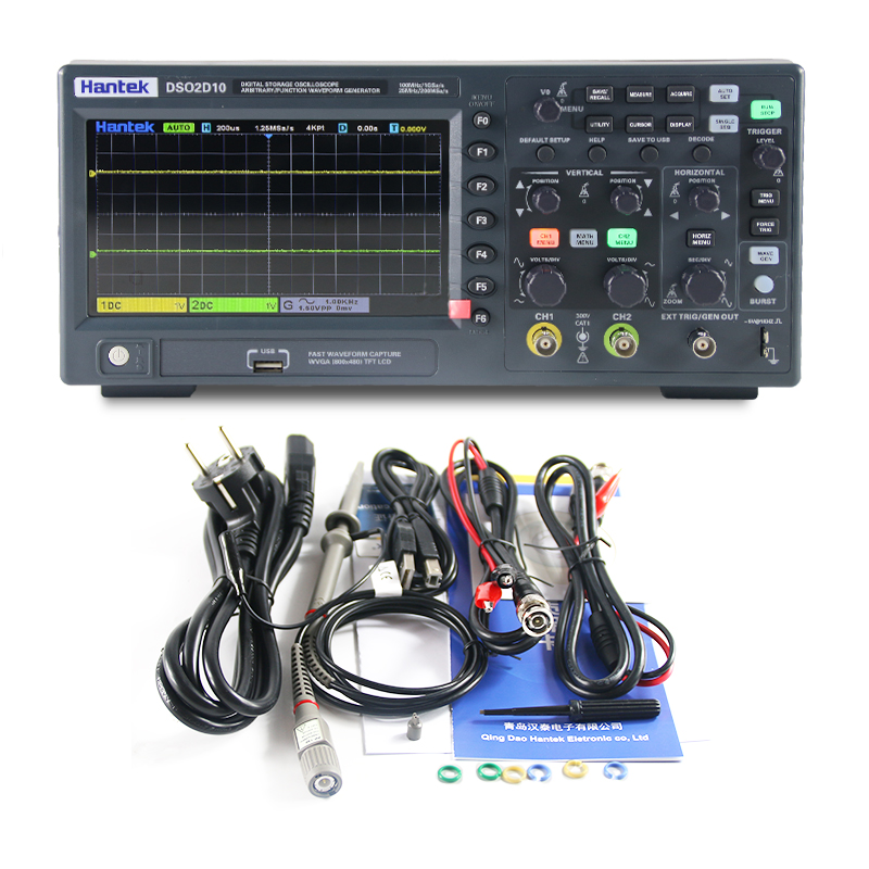 Цифровой осциллограф Hantek DS – обзор и цена Digital Storage Oscilloscope 100Mhz