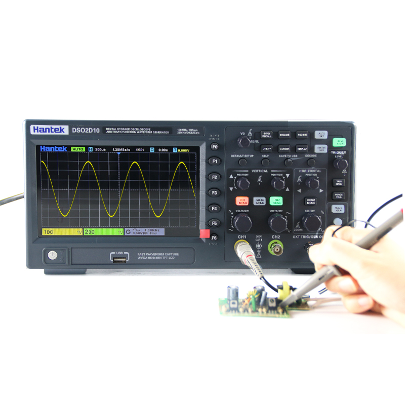 Цифровой осциллограф Hantek DS – обзор и цена Digital Storage Oscilloscope 100Mhz