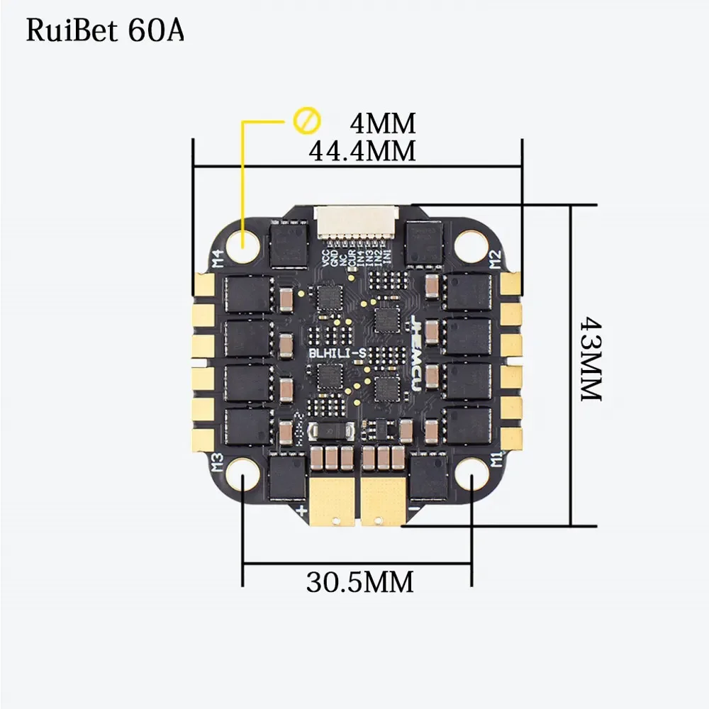 Полетный контроллер JHEMCU F7  – обзор и цена Fpv Flight Controller F7 Stack 60A
