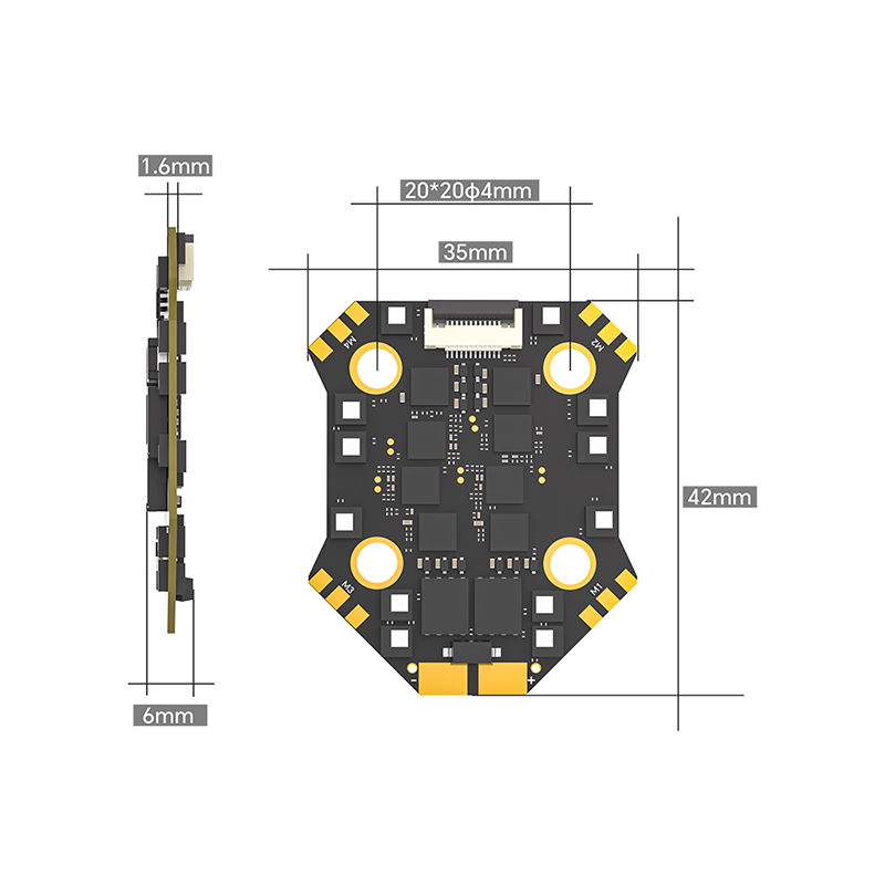 Полетный контроллер VoidFly дл – обзор и цена Fpv Flight Controller F7 Stack 60A