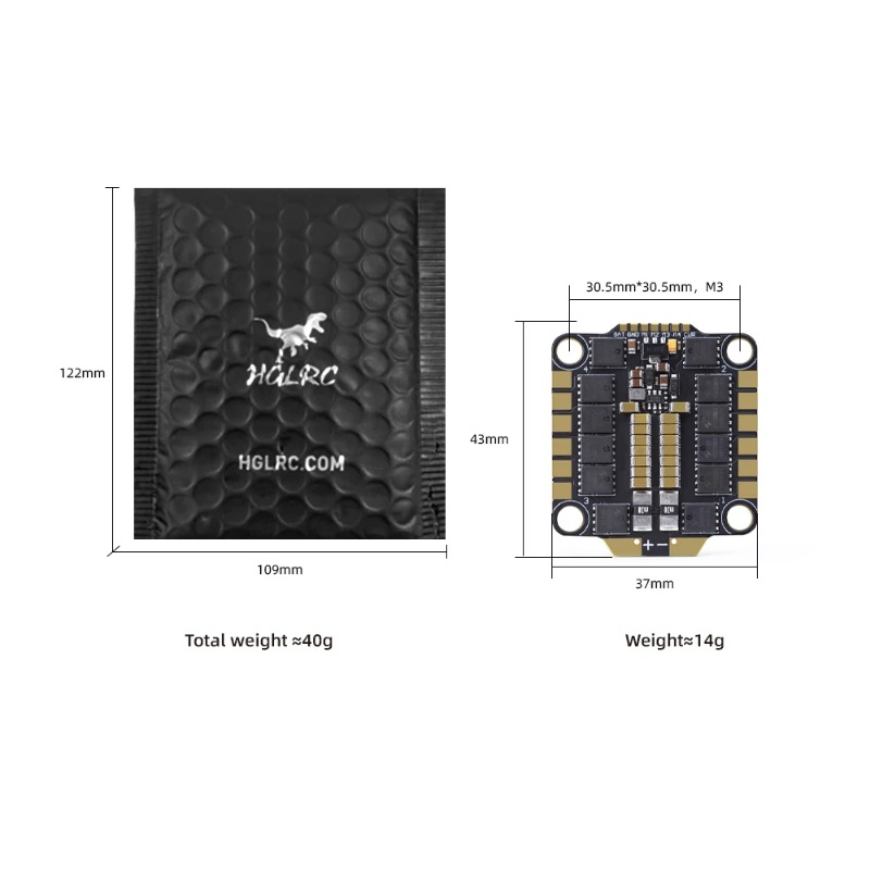 Полетный контроллер HGLRC 60A  – обзор и цена Fpv Flight Controller F7 Stack 60A