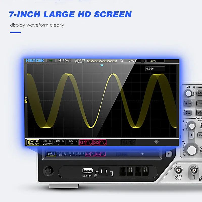 Hantek Dpo6104b Цифровой запом – обзор и цена Digital Storage Oscilloscope 100Mhz