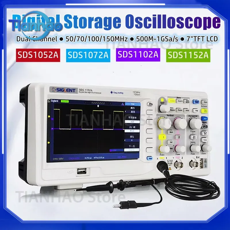 Цифровой осциллограф для SIGLE – обзор и цена Digital Storage Oscilloscope 100Mhz